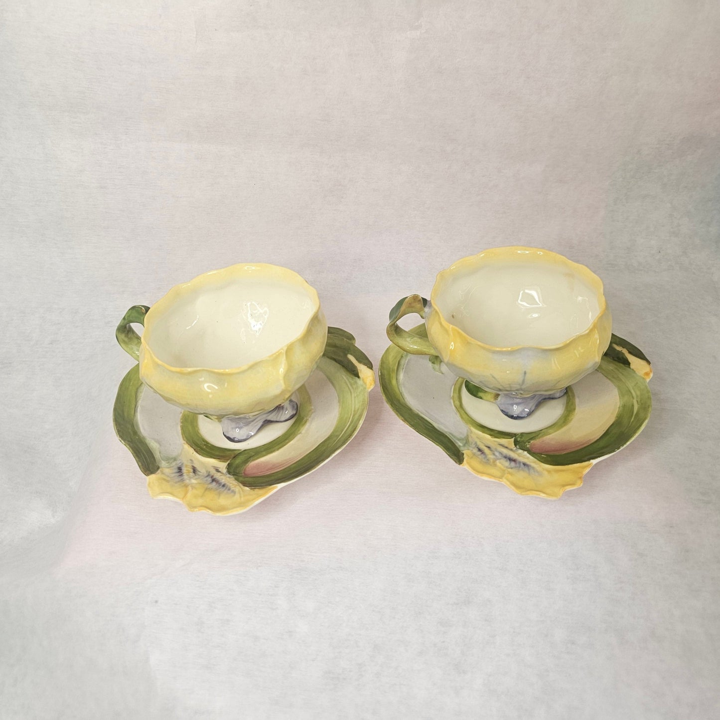 TEACUPS AND SAUCERS | SAUCER MARKED CARL KNOLL | ART NOUVEAU