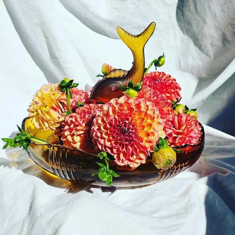 Josef Inwald | Amber 'poisson volant' Float Bowl
