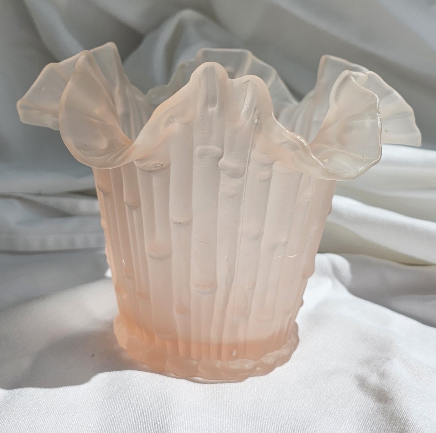 GLASS VASE | BAMBOO EFFECT