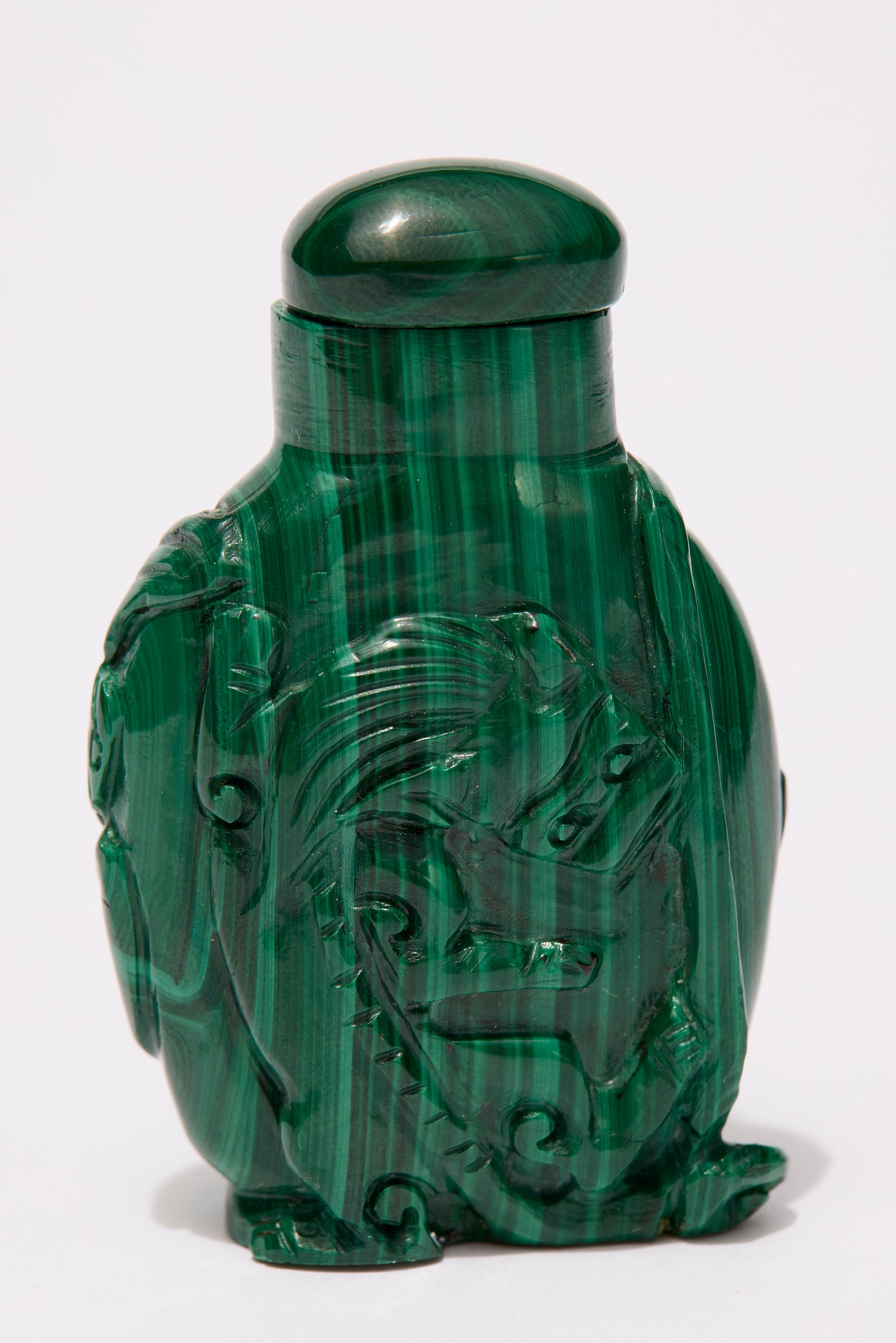 MALACHITE SNUFF BOTTLE