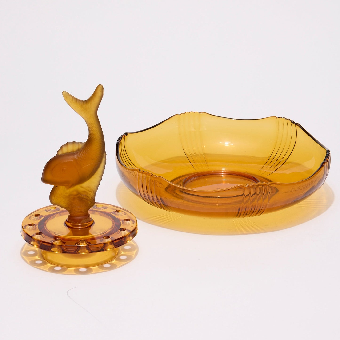 Josef Inwald | Amber 'poisson volant' Float Bowl