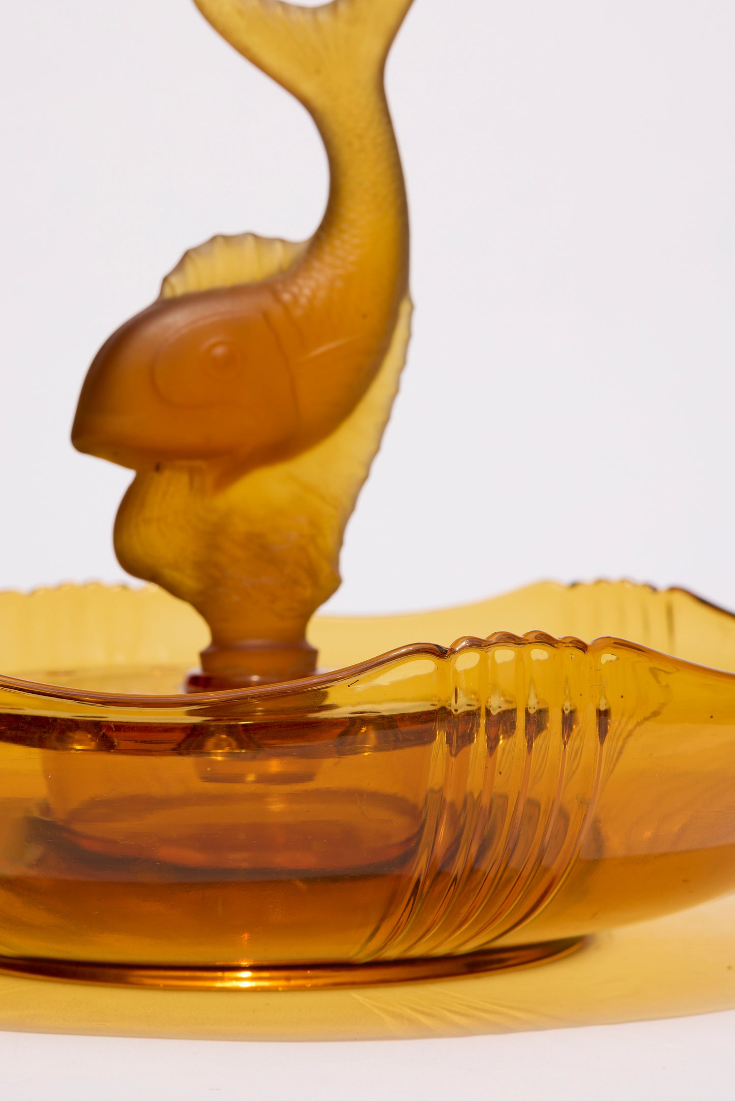 Josef Inwald | Amber 'poisson volant' Float Bowl