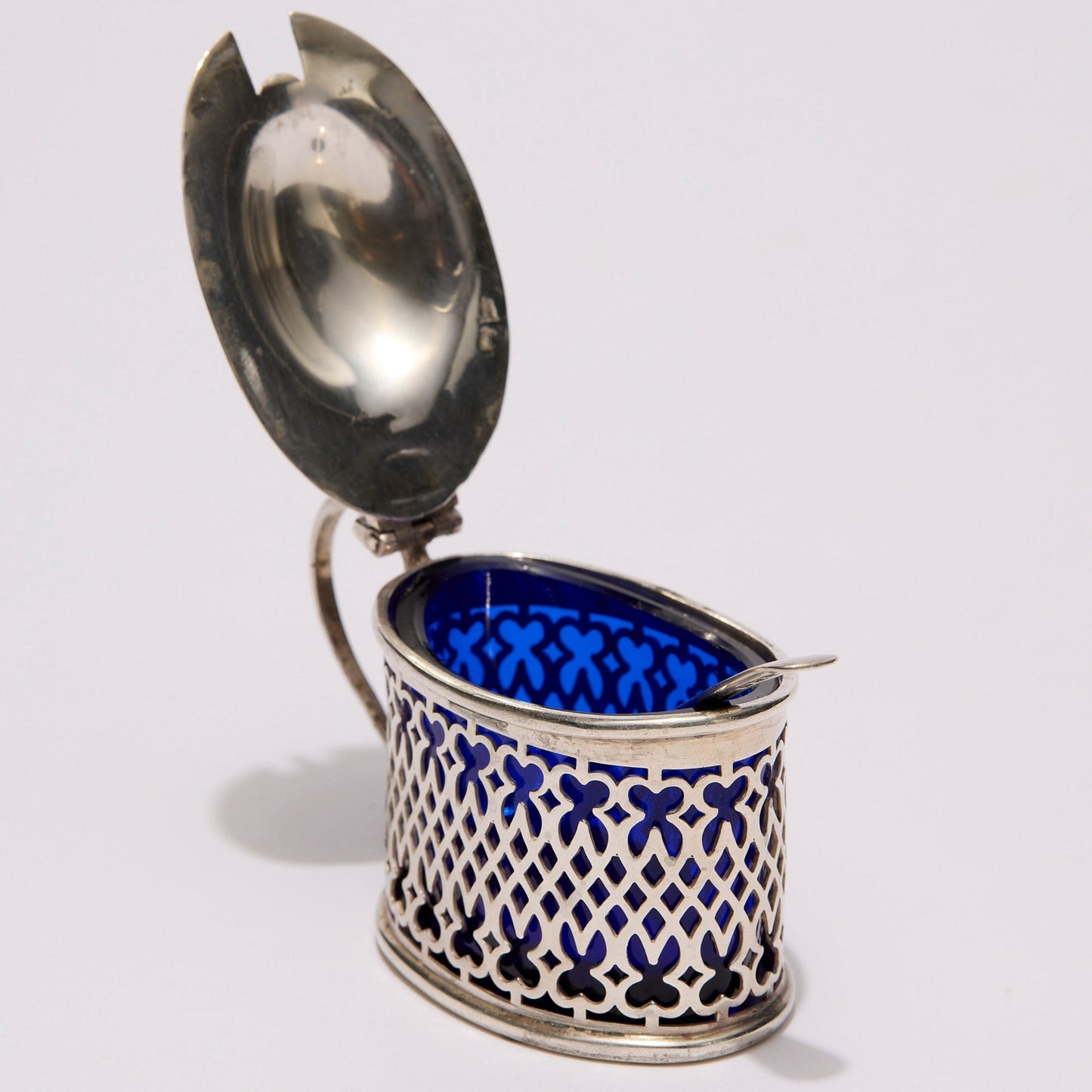 WALKER & HALL | SILVER MUSTARD POT