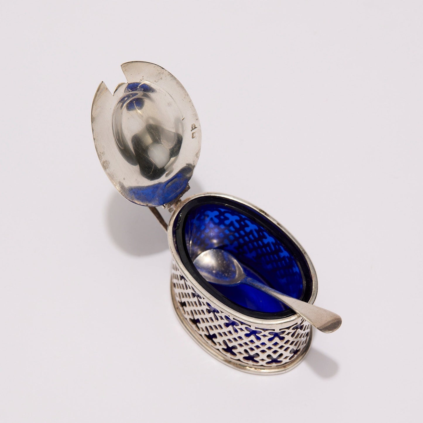 WALKER & HALL | SILVER MUSTARD POT
