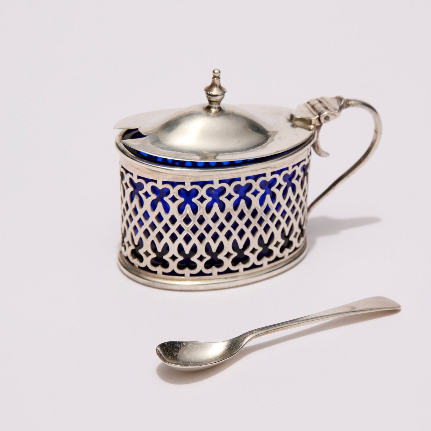 WALKER & HALL | SILVER MUSTARD POT