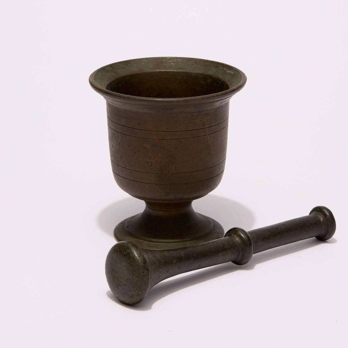 BRASS MORTAR AND PESTLE