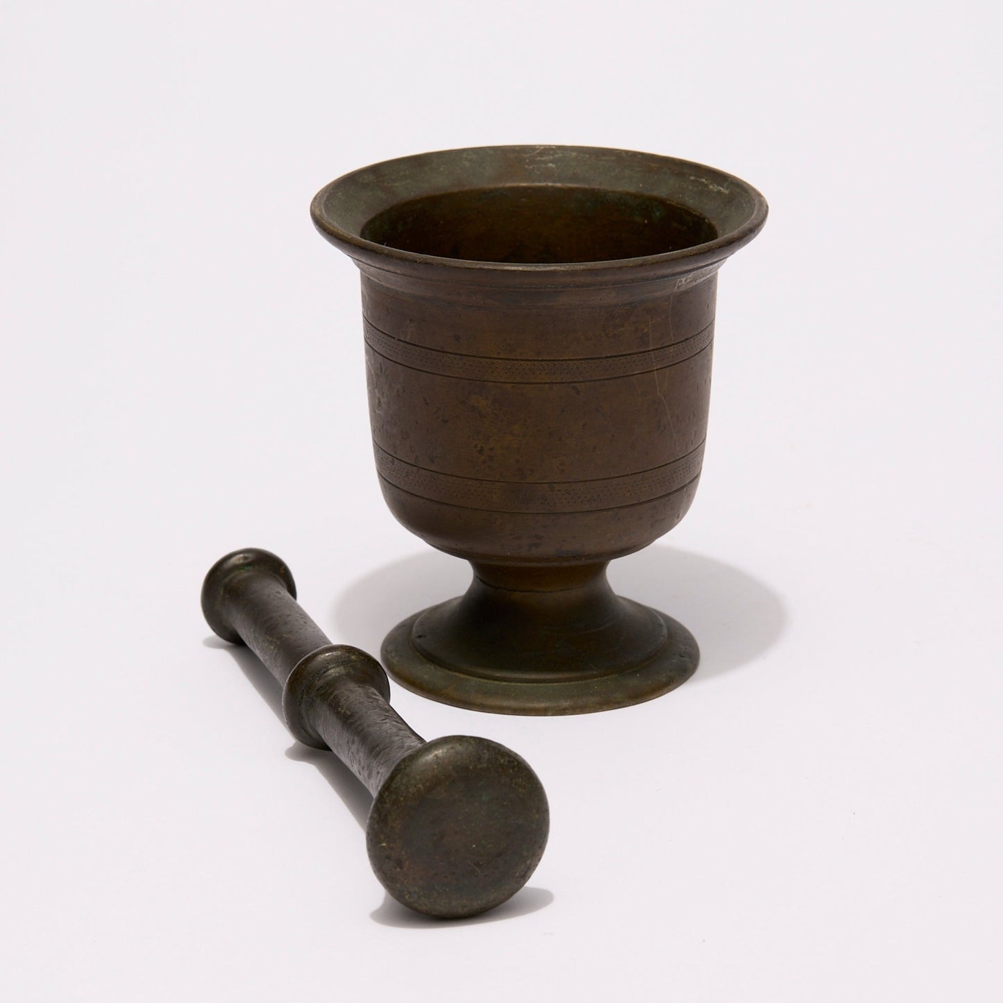 BRASS MORTAR AND PESTLE
