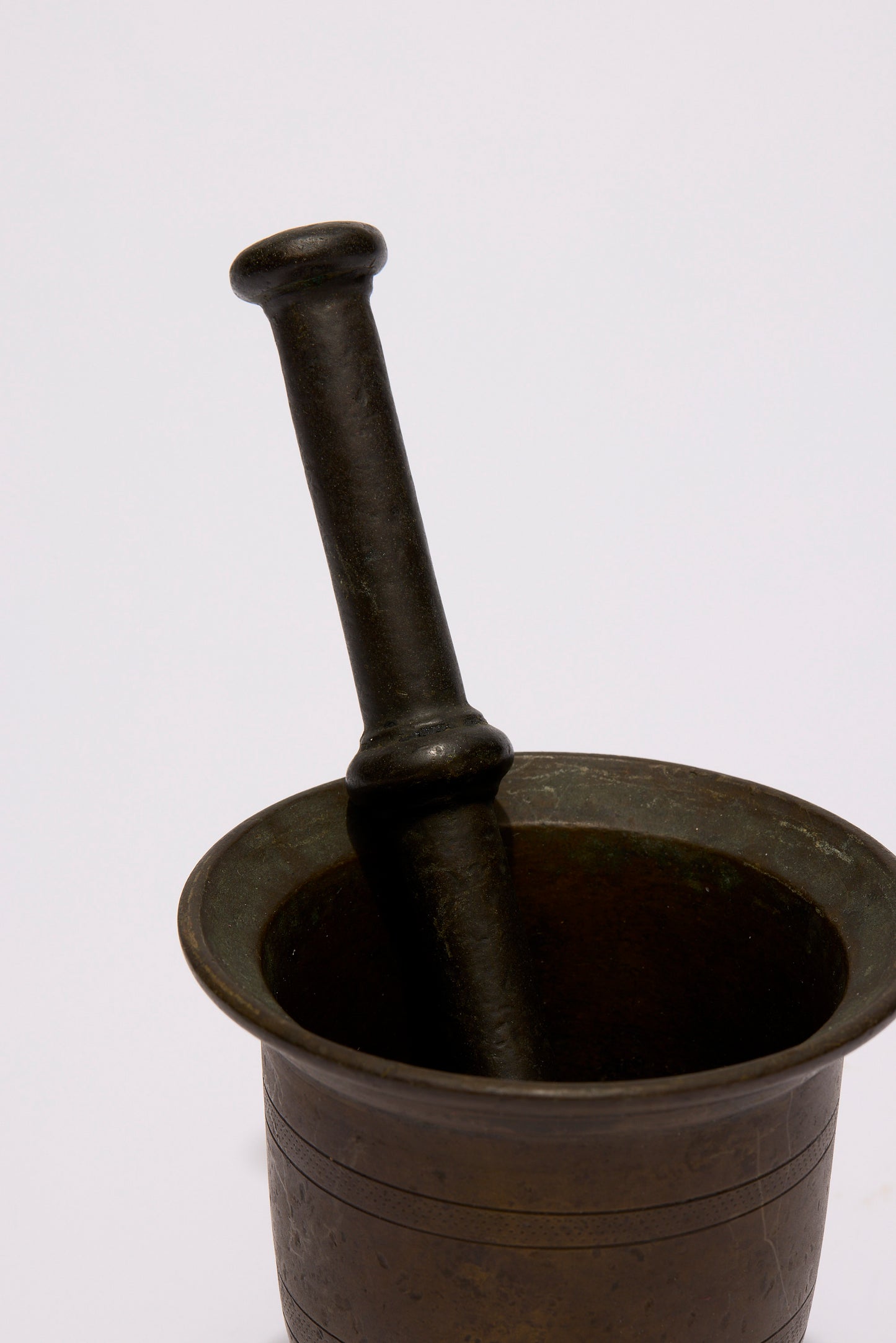 BRASS MORTAR AND PESTLE