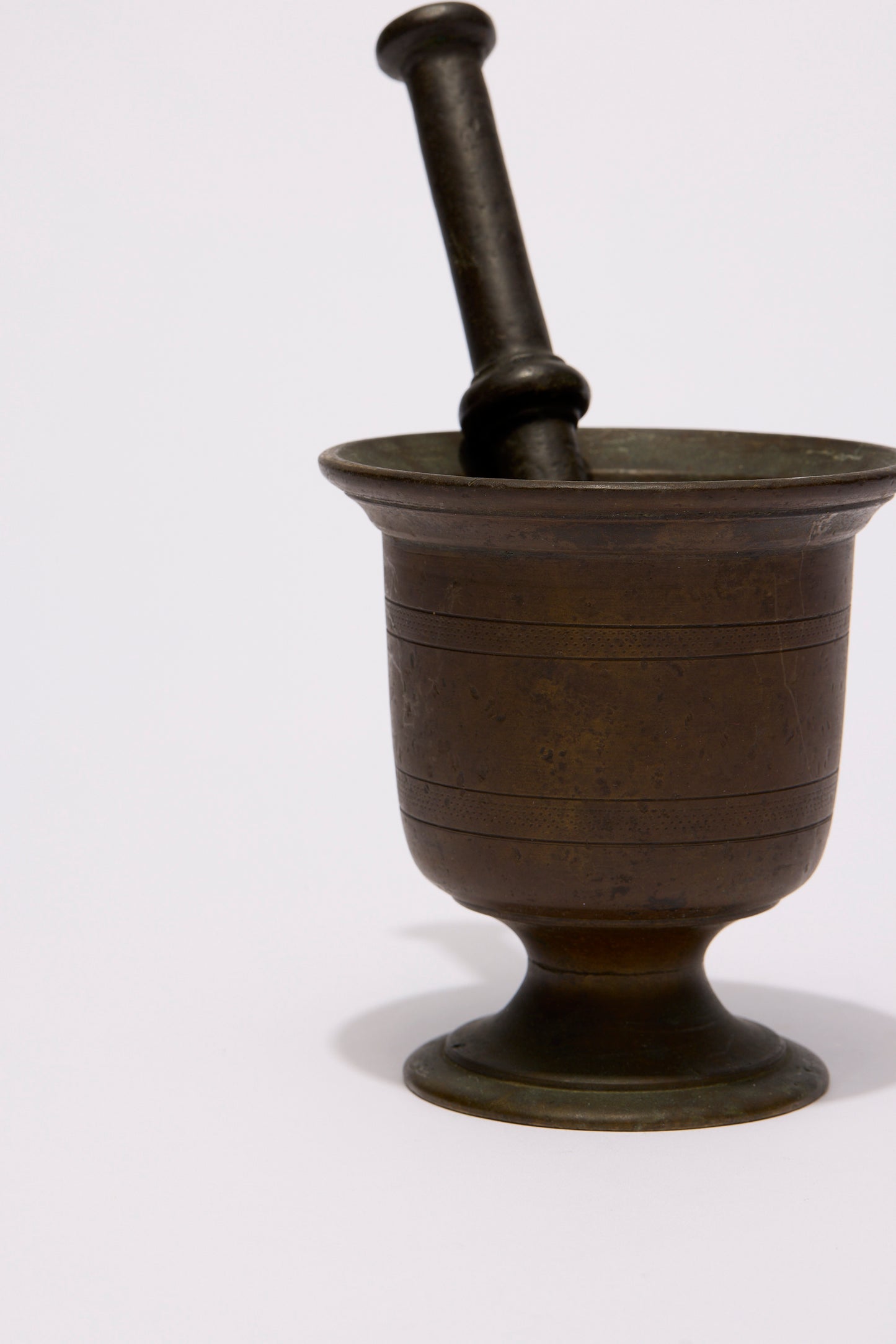 BRASS MORTAR AND PESTLE