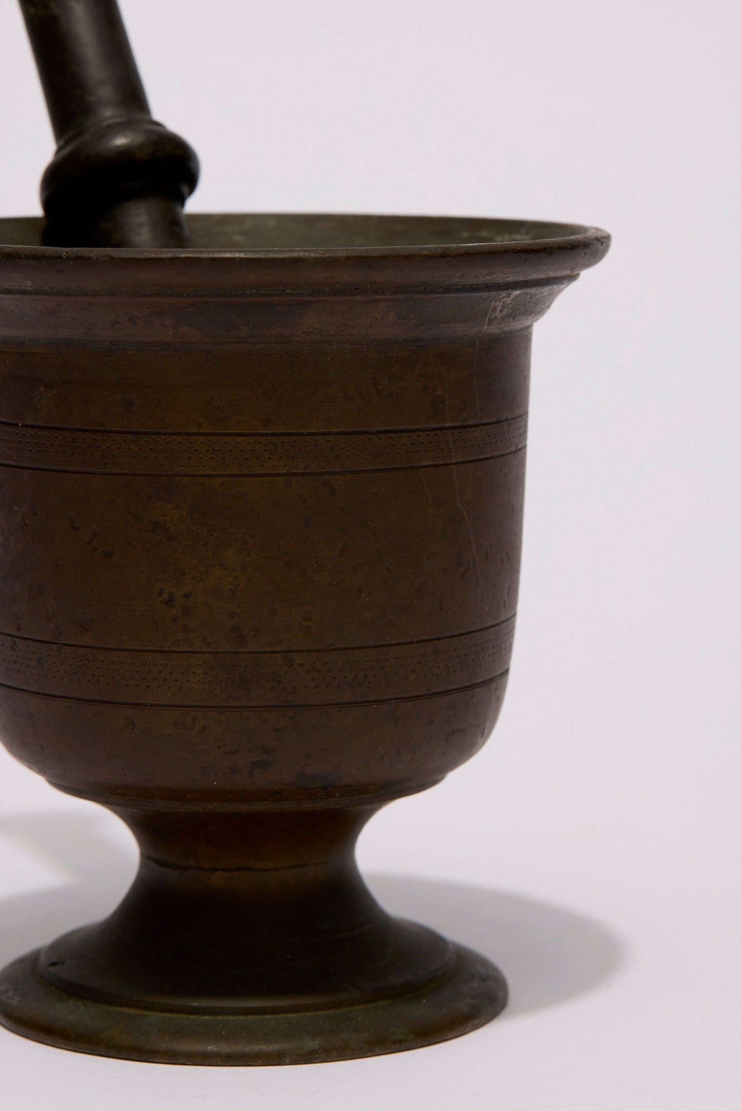 BRASS MORTAR AND PESTLE