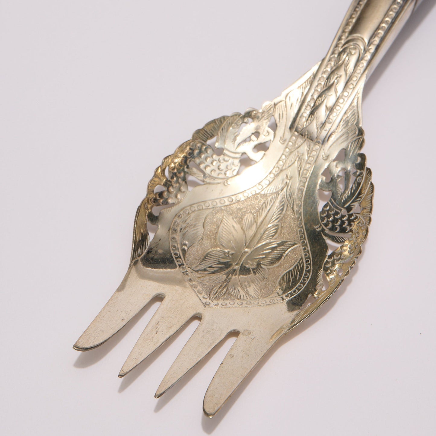 MOHD SALLEH & SONS | SILVER AND HORN SALAD SERVERS