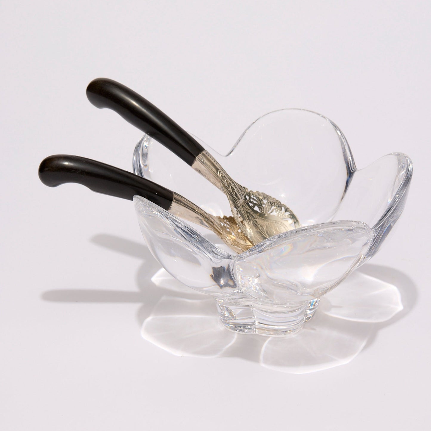 MOHD SALLEH & SONS | SILVER AND HORN SALAD SERVERS