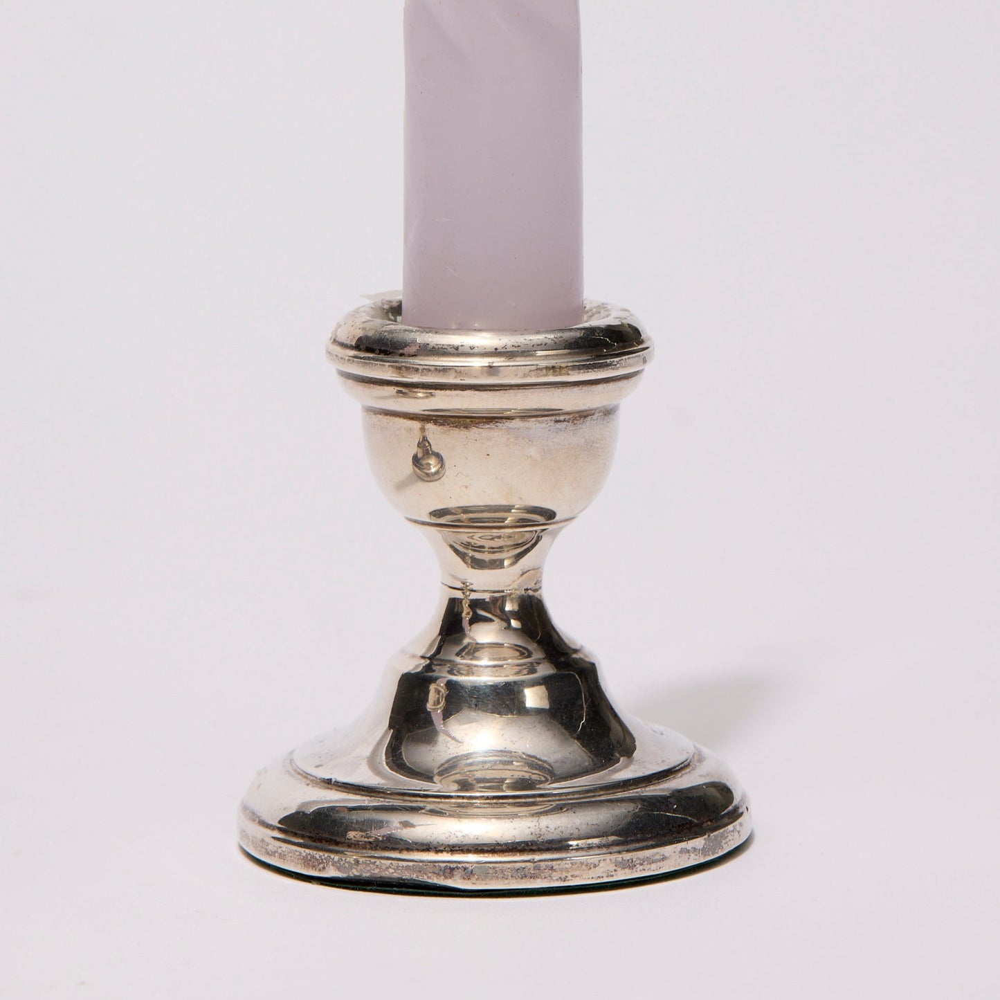 SILVER CANDLESTICKS (PAIR)