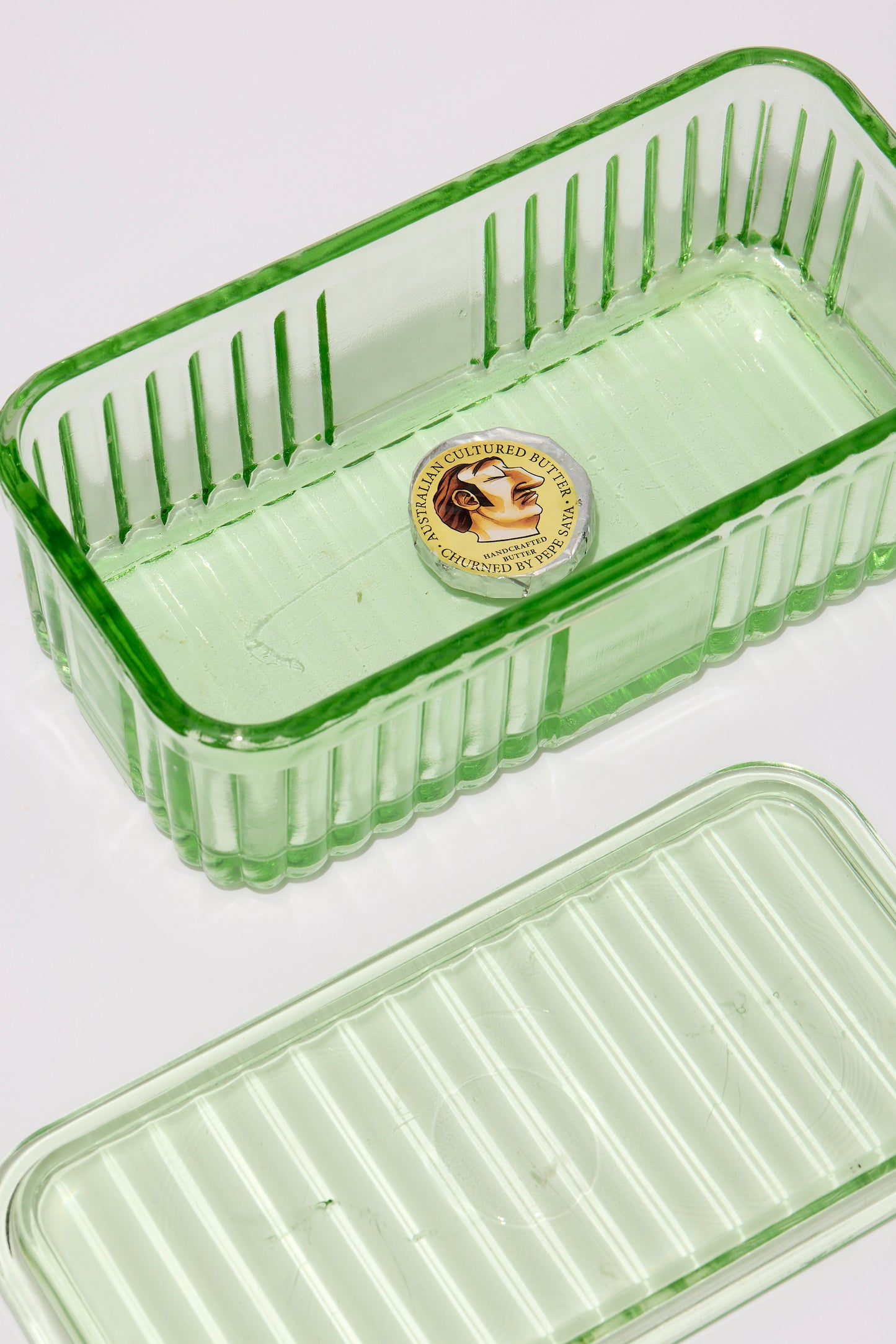 DEPRESSION GLASS | BREAD OR BUTTER BOX