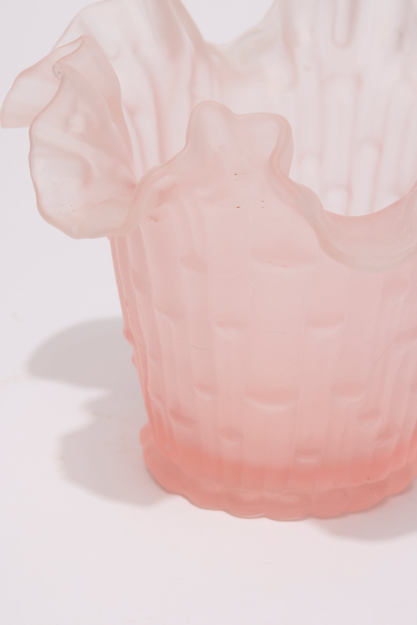 GLASS VASE | BAMBOO EFFECT