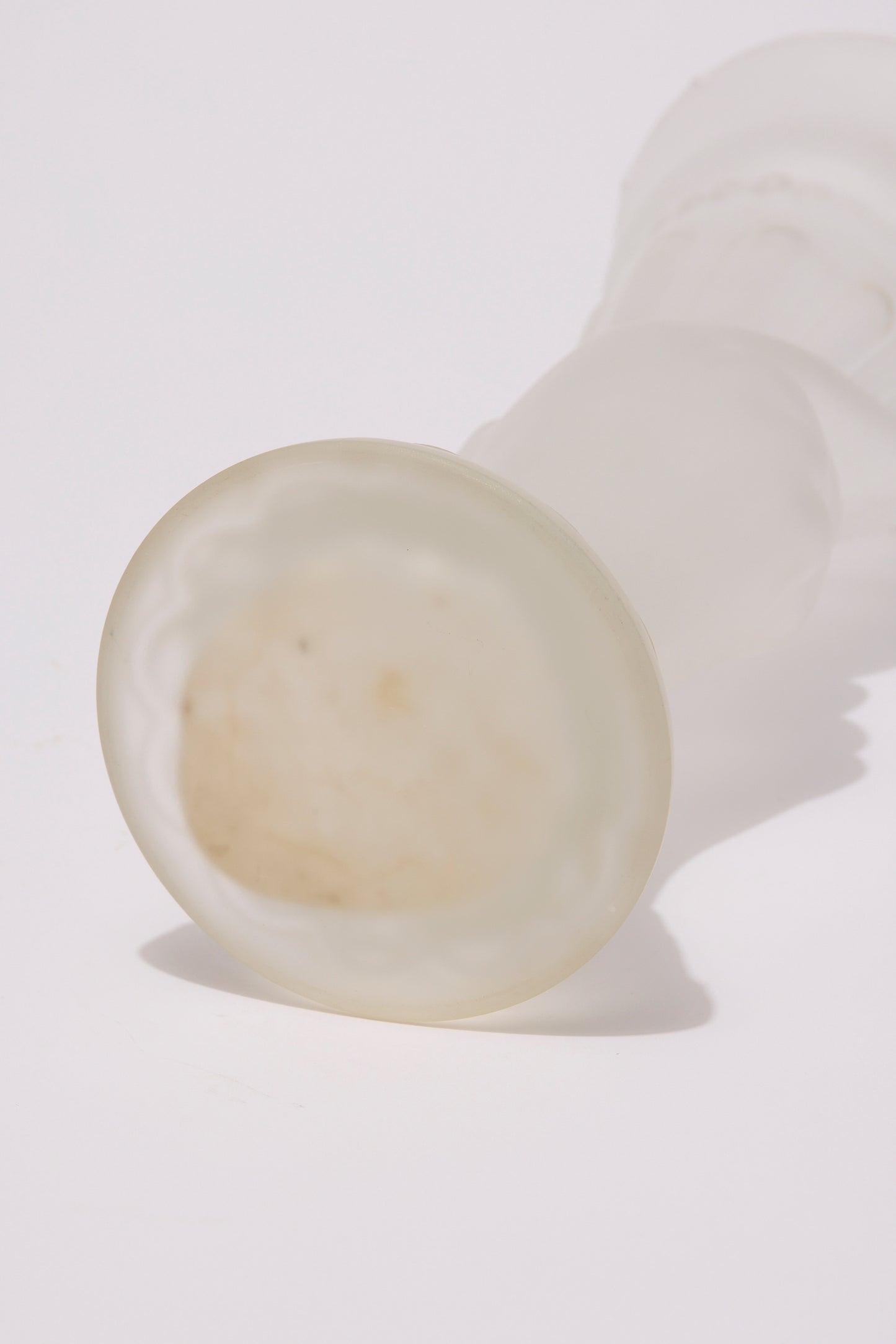 VICTORIAN STYLE FROSTED GLASS VASE