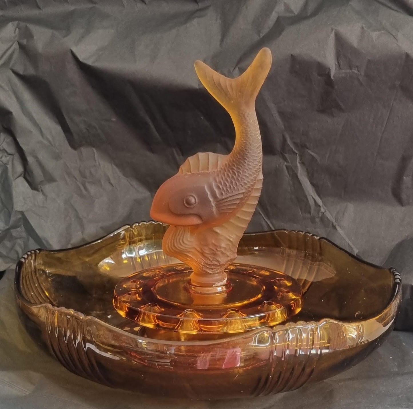 Josef Inwald | Amber 'poisson volant' Float Bowl