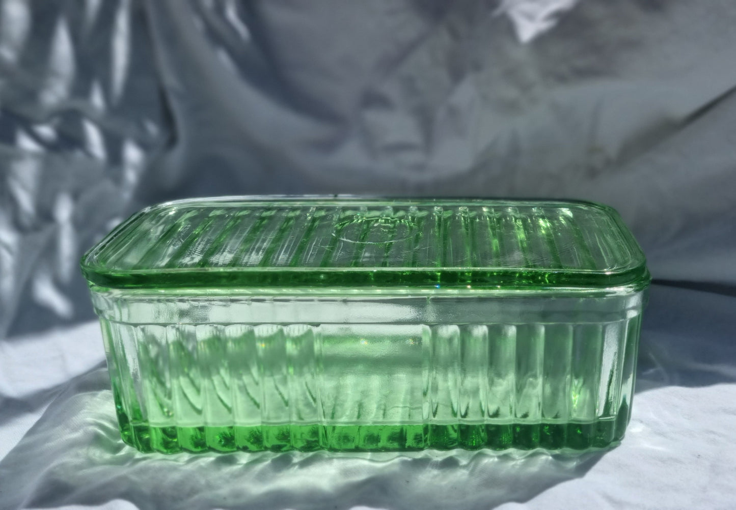 DEPRESSION GLASS | BREAD OR BUTTER BOX