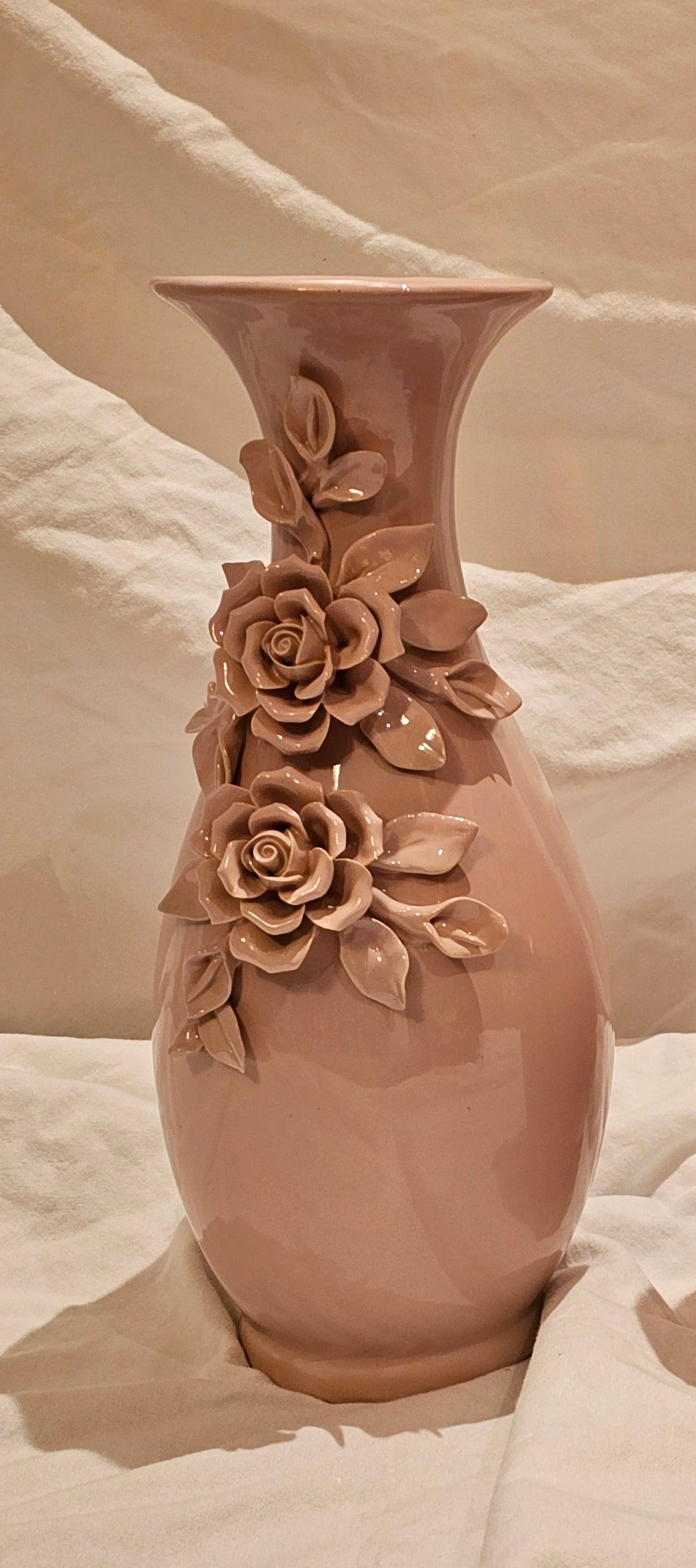 PINK CERAMIC VASE