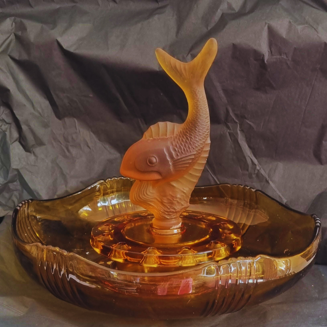Josef Inwald | Amber 'poisson volant' Float Bowl