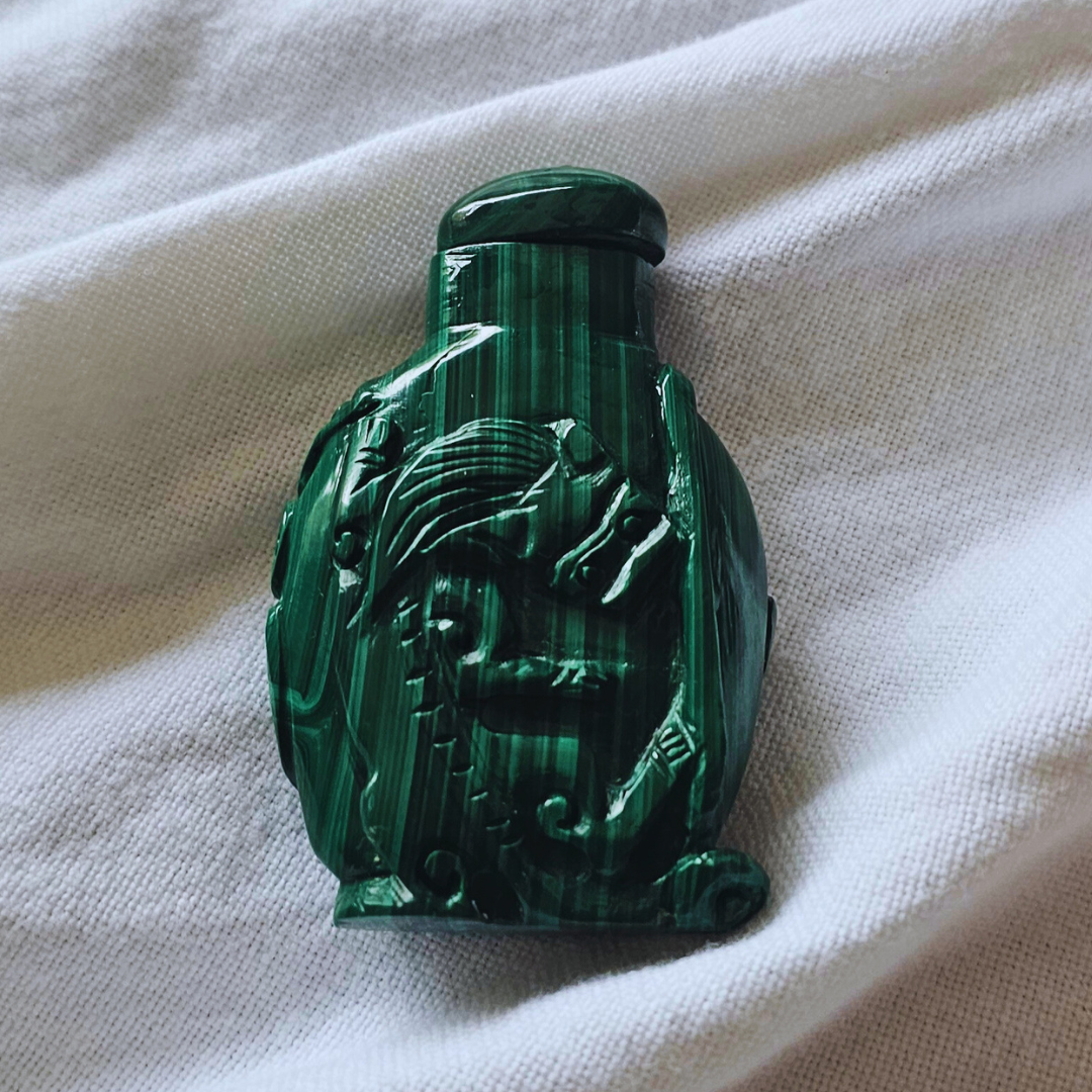 MALACHITE SNUFF BOTTLE