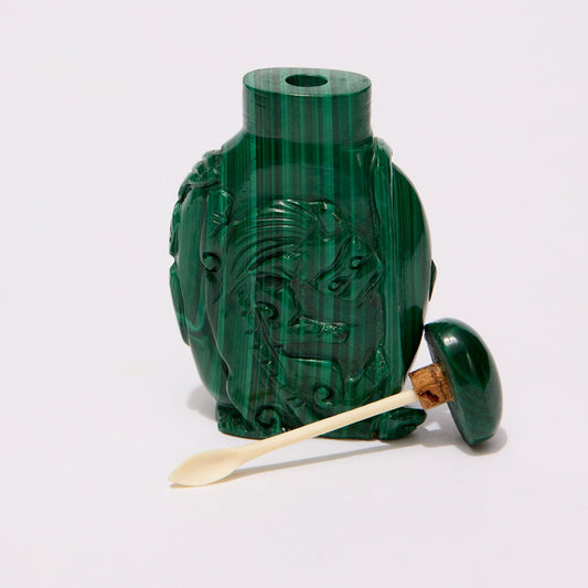 MALACHITE SNUFF BOTTLE