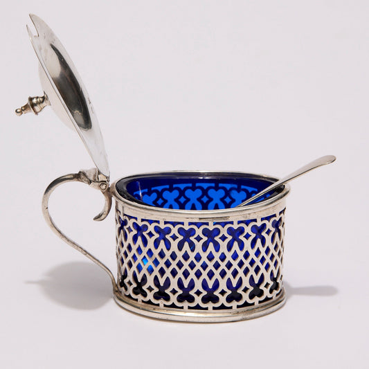 WALKER & HALL | SILVER MUSTARD POT