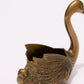 SOLID BRASS SWAN SCULPTURES (PAIR)
