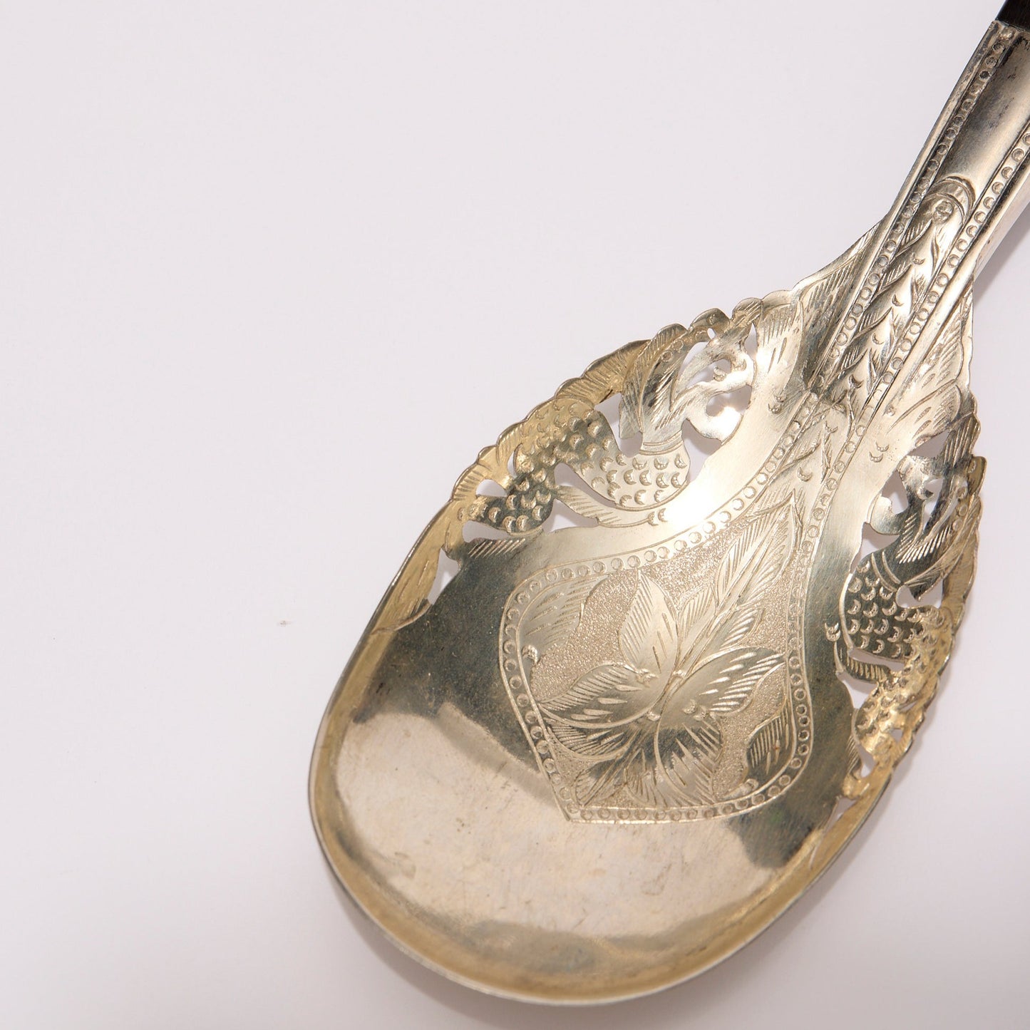 MOHD SALLEH & SONS | SILVER AND HORN SALAD SERVERS