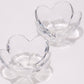 ORREFORS CRYSTAL FLOWER BOWLS (PAIR)