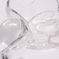 ORREFORS CRYSTAL FLOWER BOWLS (PAIR)