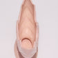 PINK CERAMIC FANNED LEAF-PATTERN VASE