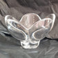 ORREFORS CRYSTAL FLOWER BOWLS (PAIR)
