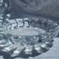 ORREFORS | CRYSTAL FLAT BOWL WITH ART DECO STYLE RIM
