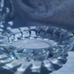 ORREFORS | CRYSTAL FLAT BOWL WITH ART DECO STYLE RIM